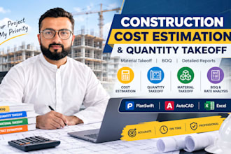 do accurate construction cost estimation, quantity takeoff and material takeoff