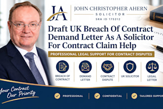 draft uk breach of contract demand letter as a solicitor for contract claim help