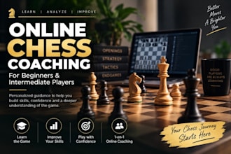 be your online chess coach for beginners and intermediate players