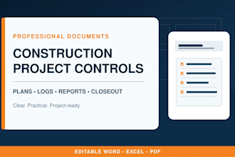 create professional construction project management documents