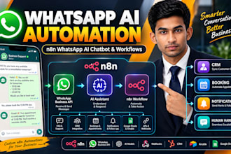 build n8n whatsapp ai chatbot automation for your business