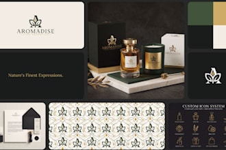 create premium art direction, logo and brand identity