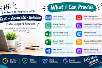perfom any data entry operations