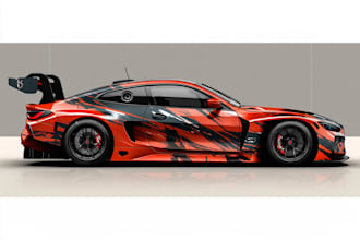 car wrap vehicle wrap truck wrap racing car wrap