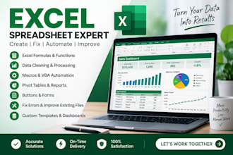 create, format, automate and fix excel spreadsheets