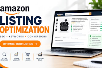 amazon listing optimization to improve SEO, visibility, clicks and sales online