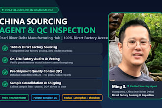 be your china sourcing agent for amazon and ecommerce