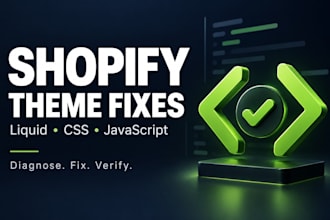 fix shopify theme liquid CSS and javascript bugs