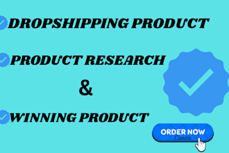 shopify winning product research for dropshipping stores