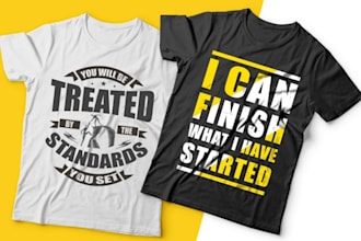 do minimalist t shirt design and typography t shirt design