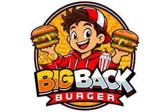 design unique burger logo for your business