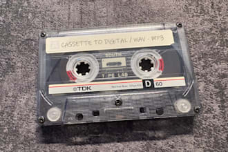 digitize your cassette tapes to high quality audio files
