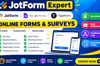 design jotform google forms typeform with logic and automation