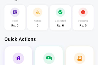 provide complete rent and kameeti management app