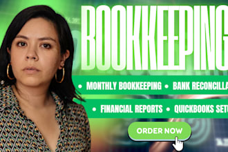 do accounting and bookkeping clean up, reconcillation with quickbooks online