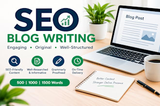 write engaging SEO blog posts and articles for your website