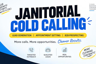 janitorial cold calling, janitorial cleaning, cold caller, b2b cold calling