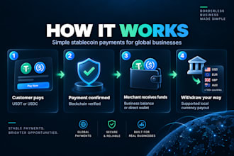integrate usdt usdc crypto payments with local currency withdrawal