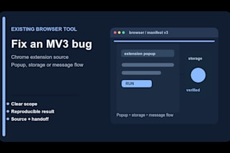 fix chrome extension bugs and manifest v3 issues