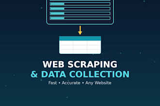 do custom web scraping for any website and ecommerce data