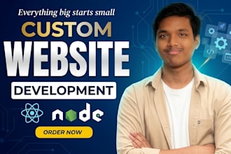 develop custom websites as a full stack web developer