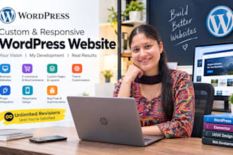 design and develop a custom responsive wordpress website