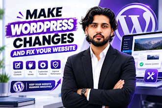 make wordpress changes and fix your website