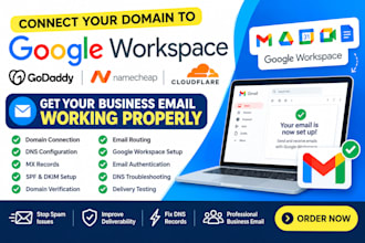 connect your domain godaddy namecheap cloudflare to google workspace gsuite