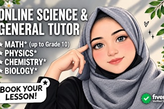 be your online science and general tutor