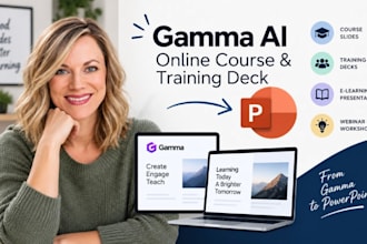 gamma ai online courses presentation and training deck design in powerpoint pp