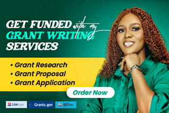 research grants, write grants, and submit grant applications