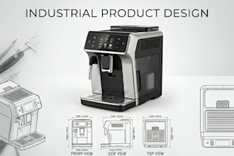 do industrial product design, 3d prototype development and technical drawings