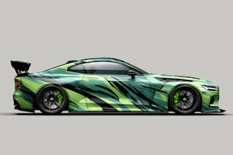 draw car wrap vehicle wrap
