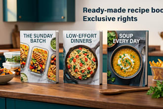 sell a ready made recipe ebook with exclusive rights