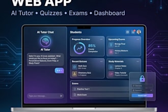 build an ai study, exam and education web app