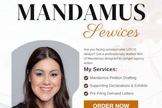 draft writ of mandamus and uscis delay petitions
