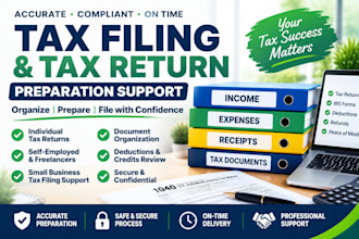tax document organization and  filing preparation support