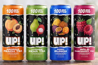 design cannabis, juice bottle, jar and can label packaging design