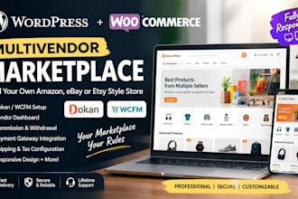 build wordpress woocommerce multivendor ecommerce marketplace dokan wcfm element