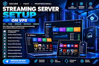 setup and optimize a secure high performance streaming server on vps