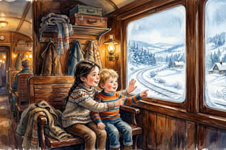 children book illustration, christmas and holiday picture books