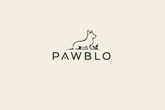 design premium pet supplement brand logo