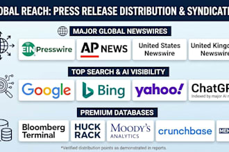 do UK US press release writing and distribution ein and top media outlets