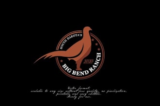 design pheasant hunting  logo