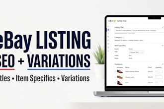 create SEO ebay variation listings with cassini item specifics