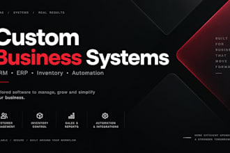a custom CRM erp or inventory management system