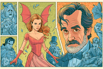 draw horror comic book illustrations