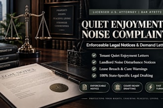 draft a landlord complaint for persistent noise disturbance