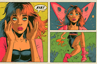 draw comic book art for indie creators