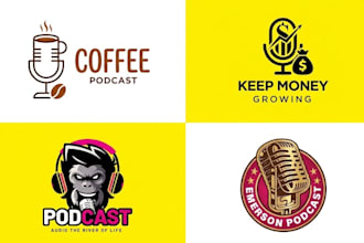design professional podcast logo or cover art